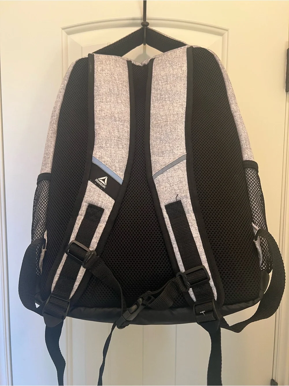 Reebok Unisex Top Loader 18.5 Laptop Backpack Light Heather Gray